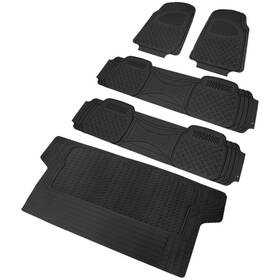 Drpmat-4201blk Omac Universal Fit Rubber Car Floor Mats Trunk Cargo Liner All Weather 5pcs Black Drpmat-4201blk Omac Universal Fit Rubber Car Floor Mats Trunk Cargo Liner All Weather 5pcs Black