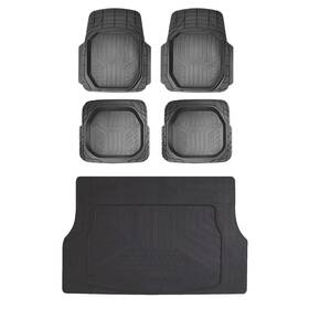 Omac U000563 Waterproof Rubber 3d Molded Fit Floor Mats And Black Cargo Liner Protection Se