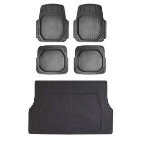 U006686 Omac Semi-custom Fit Floor Mats And Cargo Liner For Lexus Es 350 2019-2025 Black