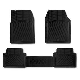 U028611 Omac For Ford F-250 53-95 Basic Semi-custom 1st And 2nd Row Black Floor Mat Set