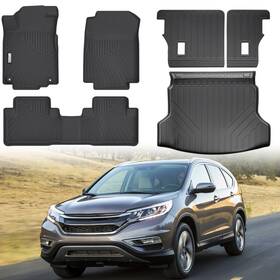 Odcrv12-16-qt Orybot Floor Mats Trunk Mat Fit For 2012-2016 Honda Crv All Weather Protection Tpe