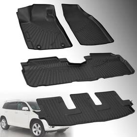 Oumurs Mallalooth1um3ae New Tpe 3d Model Floor Mats Liners For 2008-2013 Toyota Highlander All-weather