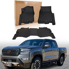T04oeti1117a Oumurs Car Driver And Passenger Side Floor Mats For 2022-2025 Nissan Frontier Crew Cab