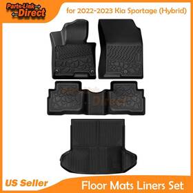 Pldgc626520241218a007 Parts-link-direct For Kia Sportage Hybrid 2022-2023 3d Black Set Floor Mats Cargo Trunk Liner New