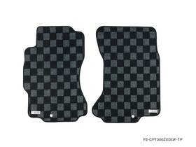 P2-cpt300zxdgf-tp Phase 2 Motortrend P2m Race Floor Mats Dark Grey Front For 1990-1996 Nissan 300zx Z32 Coupe