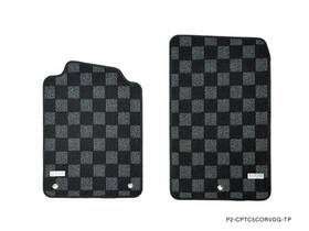 P2-cptc5corvdg-tp Phase 2 Motortrend P2m For Chevrolet Corvette C5 1997-04 Race Floor Mats Dark Grey