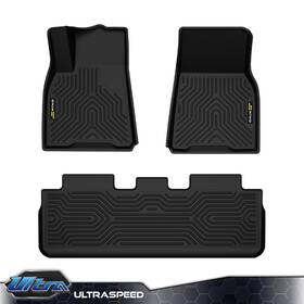 Ult-250225-6 Pit66 Fit For 2020-2024 Tesla Model Y Protection Liners All Weather Tpe Floor Mats