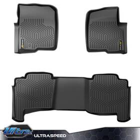 Ult-250415-13 Pit66 Fit For 2004-2008 Ford F-150 Super Crew Cab All Weather Tpe Floor Mats Liners