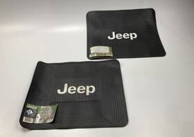 001222-2 Plasticolor 001222 Rubber Utility Cargo Floor Liner Mats 17x14 Inch For Jeep