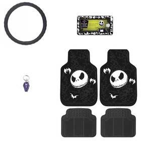 001306r01 Plasticolor Nightmare Before Christmas Car Suv Mats License Frame Steer Cover Key Chain Seat