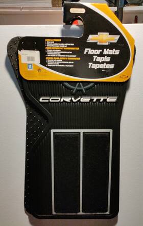 000028ro1 Plasticolor Gm Corvette At-53 Nos Official Floor Mats Black Fast Shipping