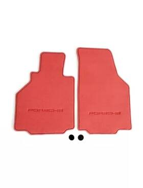 000-044-800-53-m30 Porsche Boxster Floor Mat Set Red Lhd Genuine 00004480053m30