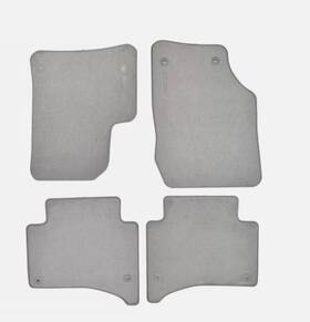 95504480473cr1 Porsche Cayenne 03-10 Floor Mats Steel Grey