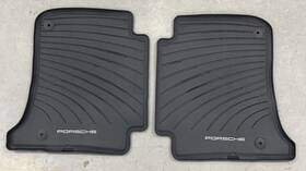 958-044-801-54 Porsche 958-044-801 Oem Rear Cayenne E2 All-weather Floor Mats 57 Black