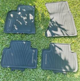 95b-044-800-43-1e0 Porsche Genuine Macan All Weather Floor Mats Rubber 2015-2023 95b044800431e0