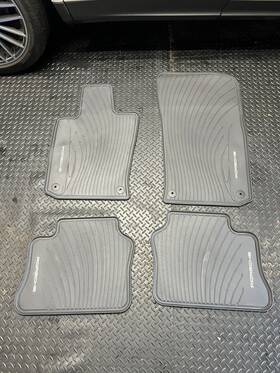 97004480000 Porsche Panamera Floor Mats All Weather Rubber Black Oem Tequipment