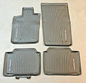 971-044-800-b-1e0 Porsche All-weather Floor Mats - Black Ft19 Ft23 Panamera