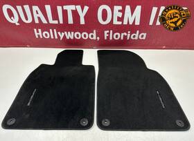 98155161308a75 Porsche 2013-2024 Boxster Cayman Front Floor Carpet Mats Set Of 2 Black Oem