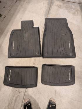 9j1-044-800-20-os5 Porsche Genuine Taycan All-weather Floor Mats - Black