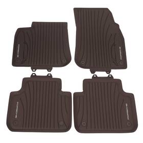 9y0-044-801-os1 Porsche Genuine Cayenne Truffle Brown All Weather Floor Mats Set