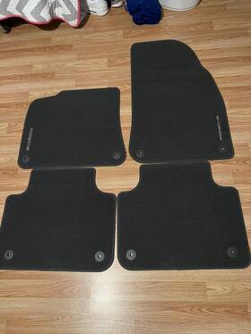 9y1863011 Porsche New Original Black Cayenne Floor Mats Set 0s5