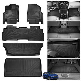 Pow000207 Powerty All Weather Floor Mats And Cargo Liner For Honda Odyssey 2018-2026 Tpe