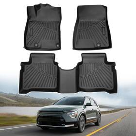 20232025 Powerty Pow00063 Floor Mats For Kia Niro And Hybrid Hev All Weather Liners 3d Tpe