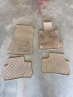 Q-6-68-0696 Genuine Mercedes Class Factory Oem Rubber Floor Mats Beige Tan Q-6-68-0696 Genuine Mercedes Class Factory Oem Rubber Floor Mats Beige Tan