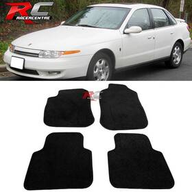 Cp157bk Racercentre Fits 00-02 Saturn Ls-series 4-door Floor Mats Carpets Liner Black Nylon 4pcs