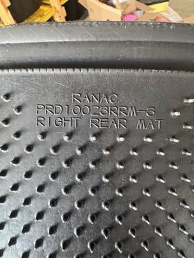 Prd10009rfm3r Ranac 10023rrm-3 Carpet Floor Mat Prd10009rfm3r/lfm3r/lrm2/rrm2 Oem Set Of 4 - New