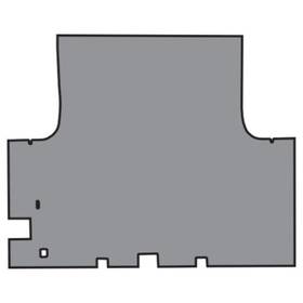Gtx-tmr-010 Rem Automotive Inc Trunk Floor Mat Cover For 66-67 Plymouth Gtx Convertible Rubber Gray Herringbone