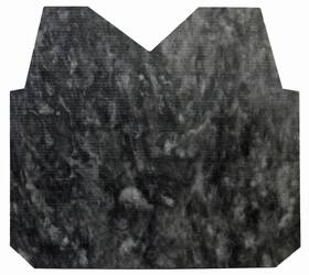 Bu200 Repops Automotive Reproductions Hood Insulation Pad Flat Fiberglass 1pc For 1957-57 Buick Super Grey/black