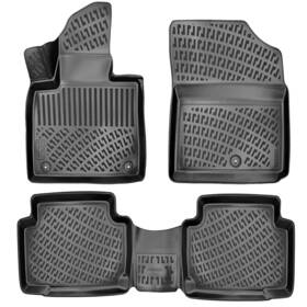 Rizliner 682578013655 Hyundai Santa Fe 2021-2023 No Hybrid Models Floor Mats 3d Custom Fit Compat