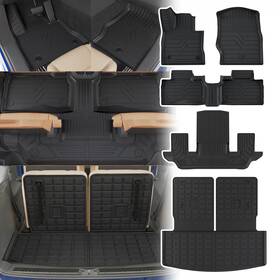 Rongtaod 702602910304 Floor Mats Cargo Liner Trunk Mat All Weather Fit 2020-2026 Ford Explorer 6-seat