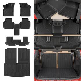 Rongtaod 702602910977 Floor Mats Cargo Liner Tpe All Weather Fit 2018-2026 Vw Atlas No Cross Sport