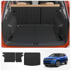Rongtaod 702602911073 Cargo Mat Trunk Liner Tpe All Weather Back Protector Fit 2017-2026 Jeep Compass