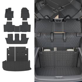Rongtaod 702602912025 Cargo Liner Floor Mats Tpe All Weather Fit 2024-2026 Toyota Grand Highlander