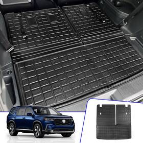 Rongtaod 702602912087 Cargo Liner With Back Seat Protector All Weather Fit 2023 2024 2025 Honda Pilot