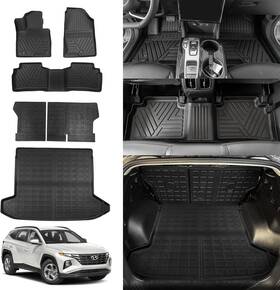 Rongtaod 750250207451 Custom Floor Mats For 2022-2025 Hyundai Tucson Backrest Trunk