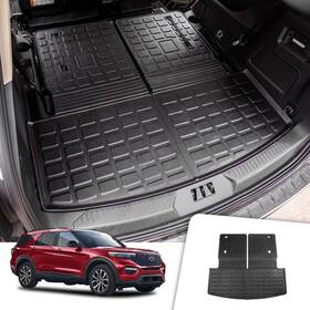 Rongtaod 750250608333 Cargo Mat Compatible With 2020-2025 Ford Explorer 6&7 Seats