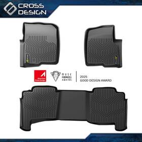 Big041403 Rough Country Tpe All Weather Heavy Duty Floor Mats Liner Fit For 2004-08 Ford F-150 Crew Cab