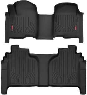 M-21613 Rough Country Floor Mats For 2019-2022 Chevy/gmc 1500 Bench Seat -