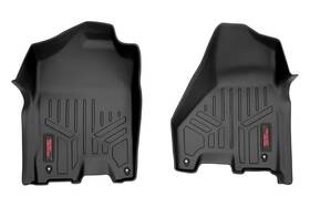 M-3141 Rough Country Front Floor Mats For 12-18 Ram 1500 Crew Cab/mega Cab -