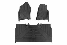 Rcff-31422 Rough Country Flex-fit Floor Mats Fr And Rr Crew For Ram 1500/trx 21-25