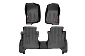 M-61505 Rough Country Suspension Front/rear Floor Mats For 20-25 Jeep Jt Gladiator Without Underseat Locking Storage
