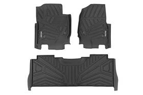 Ff-51712 Rough Country Suspension Systems Front/rear Floor Liners-black 17-24 Super Duty Crew