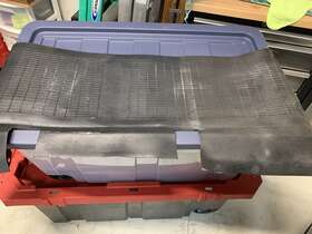 232.rv1388 Rover Range Classic Rear Rubber Mat Pad Under Carpeting