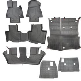 R202401 Rslux All Weather Black Floor Mats For 2024-25 Toyota Grand Highlander - 7 Piece