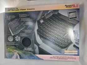82902.01 Rugged Ridge Front Black Ford F-150 Lincoln Mark Floor Truck Mats Liner