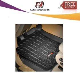 12988.02 Rugged Ridge For Wrangler Jk 2-dr 07-10 All Terrain Black Front Rear&cargo Mats